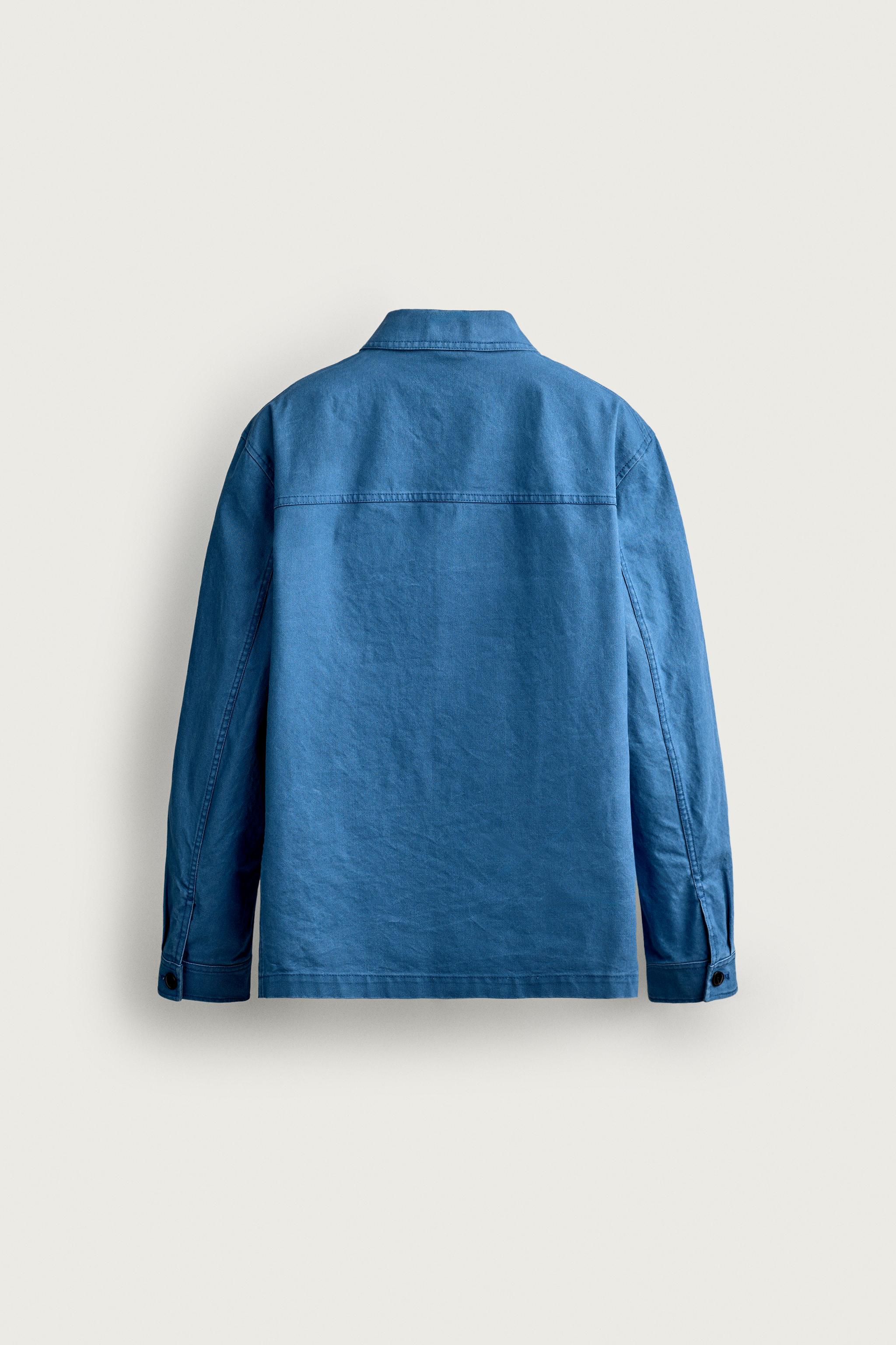 WASHED REGULAR FIT POCKET OVERSHIRT